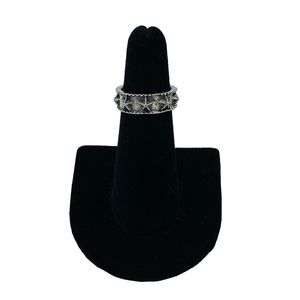 Silver Gray Star Fish Beach Ring
